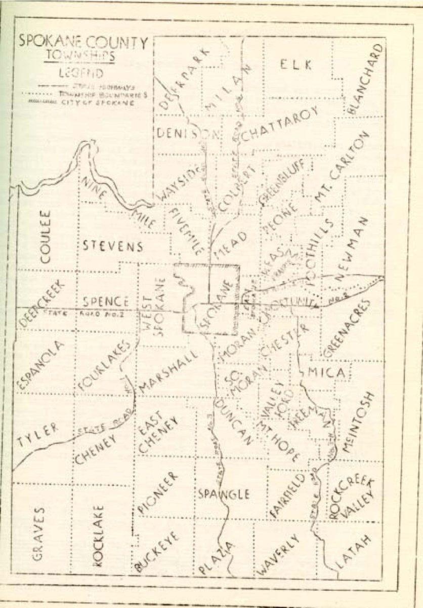 1943 Spokane, County Township | Spokane County Commissioner