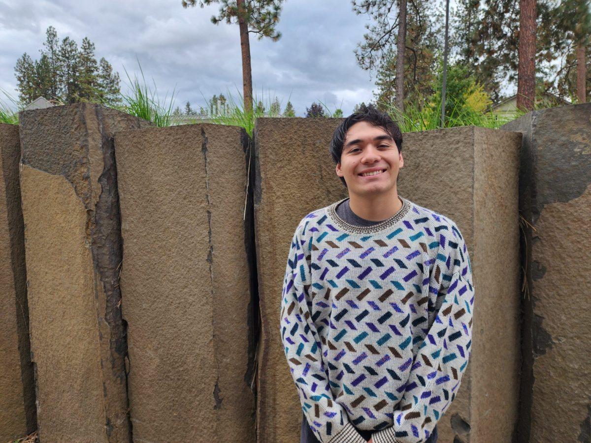 Student Kyle Marquez, a junior polytical science and theology major, poses for a photo at Whitworth University in Spokane Wash. Friday Sept. 29 2023 | Photo By Ben Gallaway/ The Whitworthian