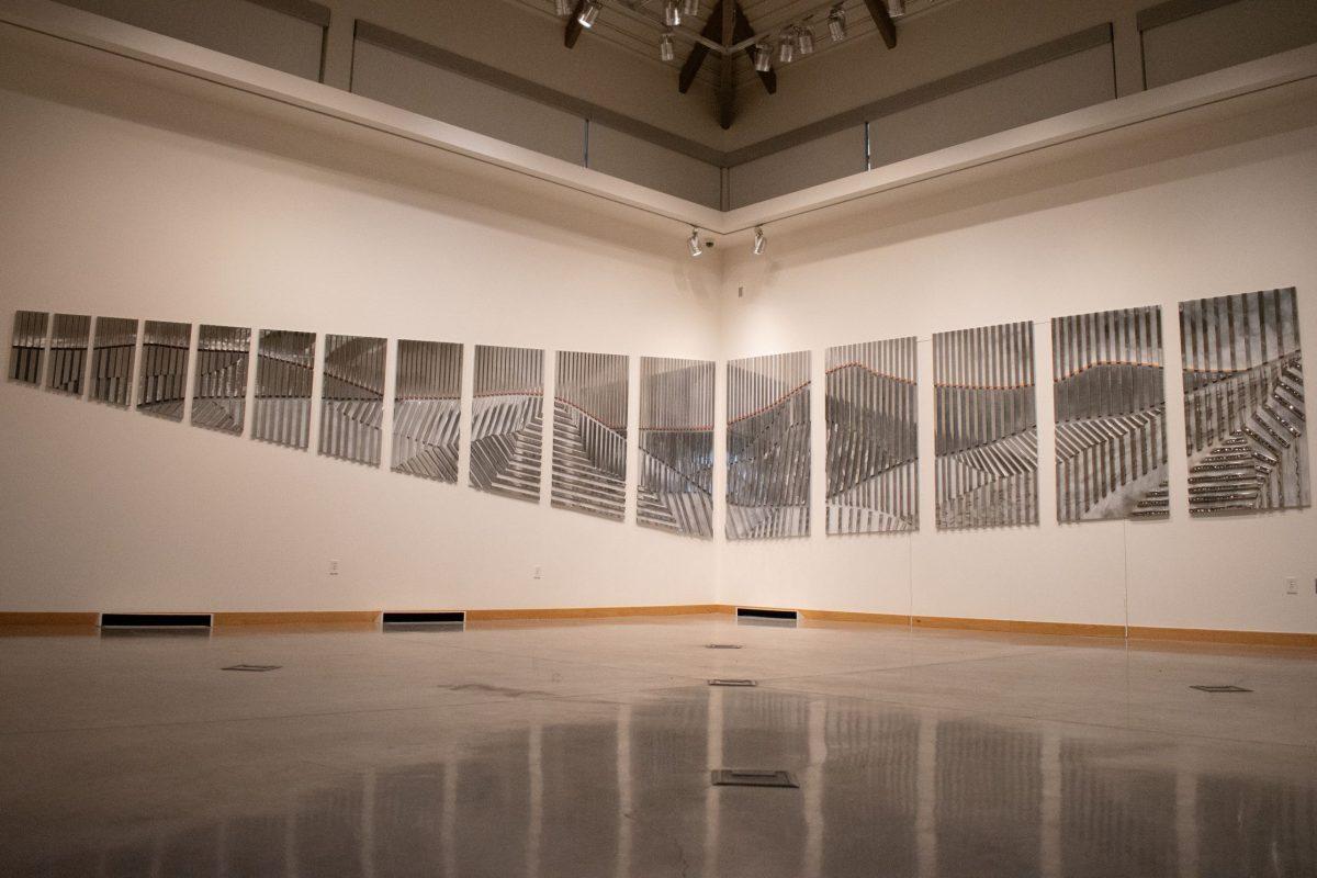 The Bryan Oliver Art Gallery houses various works by Sarah Thompson Moore at Whitworth University, Tuesday, Feb. 19, 2023, in Spokane, Wash. | The Whitworthian/Madison Stoeckler