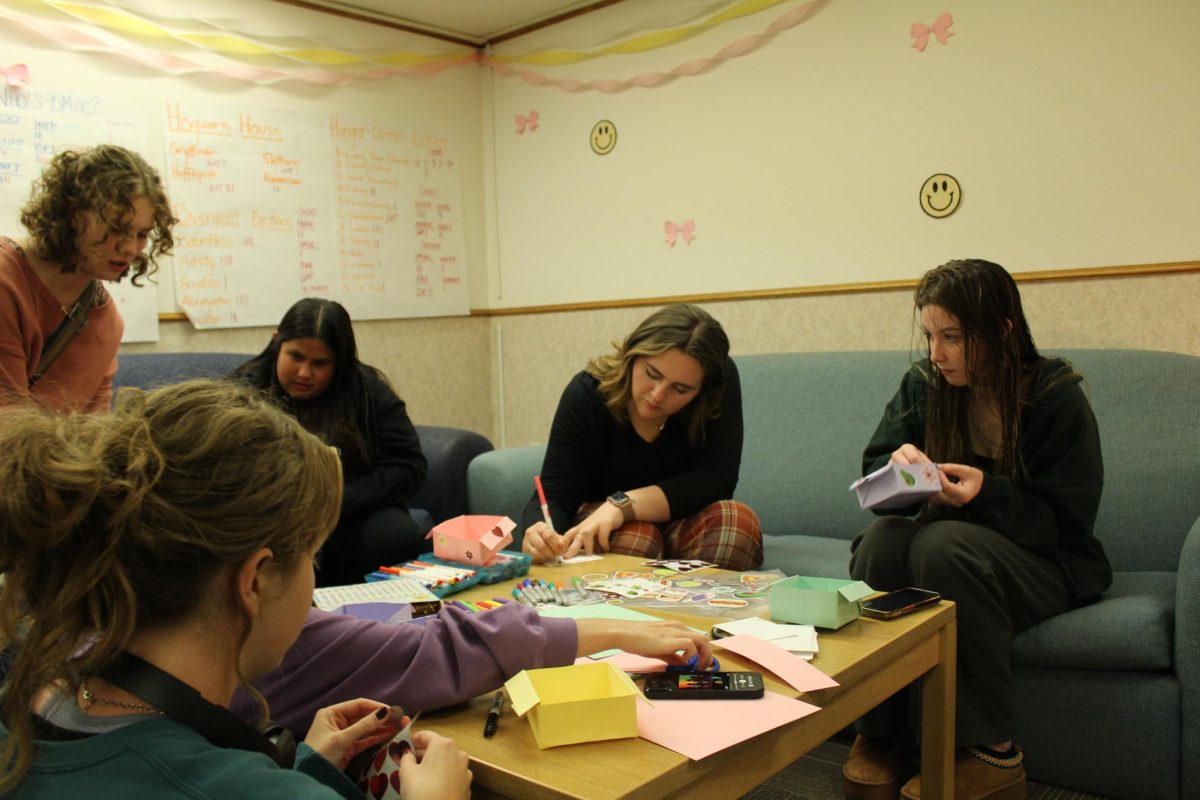 Students of Whitworth University at Primetime in Ballard Hall at Whitworth University, Friday, Oct. 11, 2024, in Spokane, Wa. | Alyssa Hammer/The Whitworthian