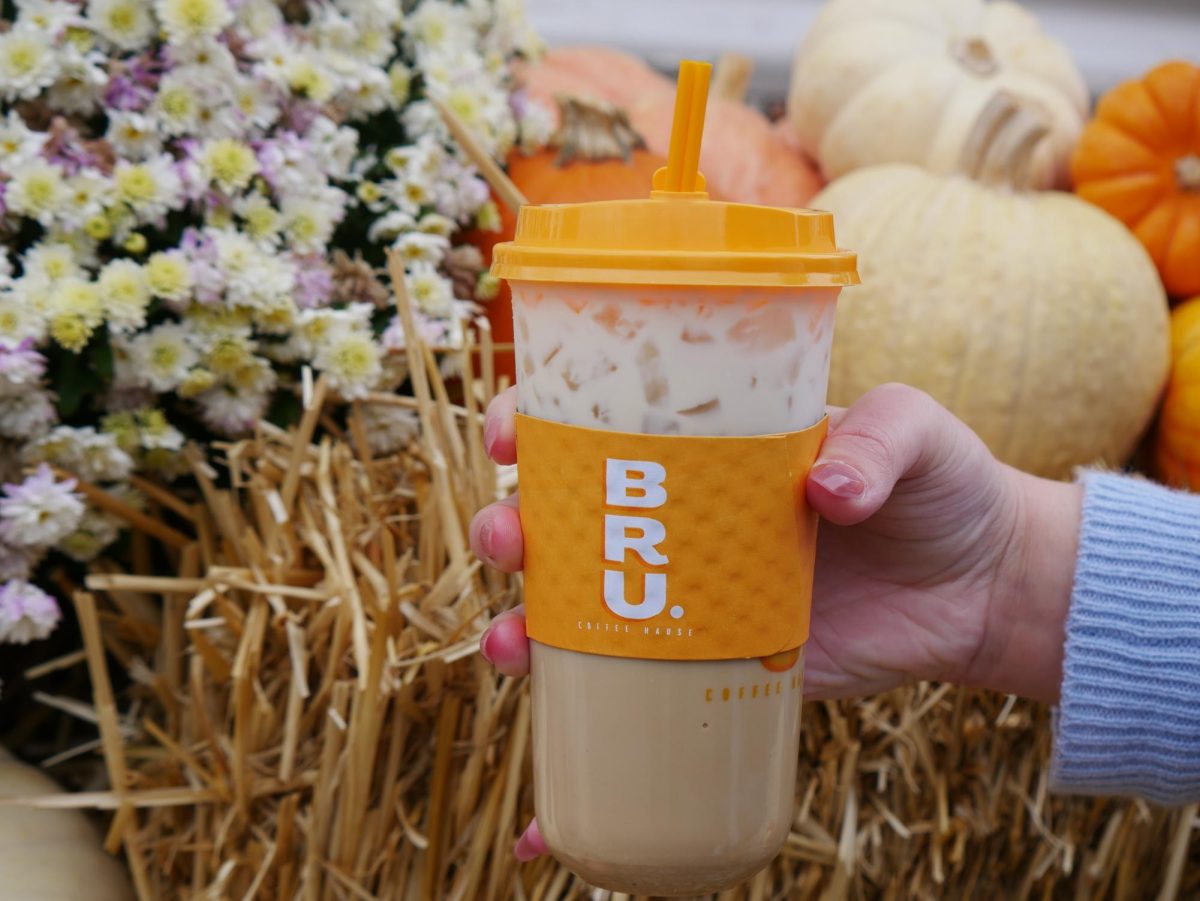 BRU Coffee Cup at BRU Coffee Hause, Wednesday, Oct. 16, 2024, in Spokane, Wash | Stella Fergin/The Whitworthian