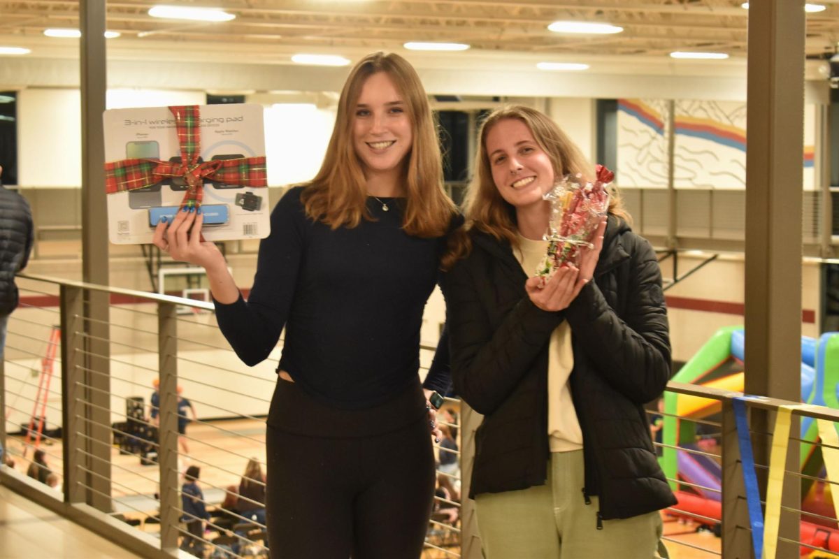 Angelique Kaupa (left) and Rebecca Van-Wyk (right) at the Winter Carnival, Friday, Nov. 15, 2024, at the Whitworth University U-Rec in Spokane, Wash. | Matt Cochran/The Whitworthian