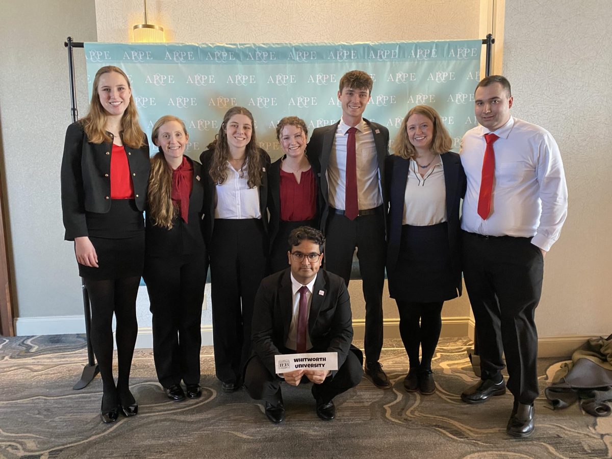 Whitworth Ethics Bowl team, photo courtesy of Dylan Richardson