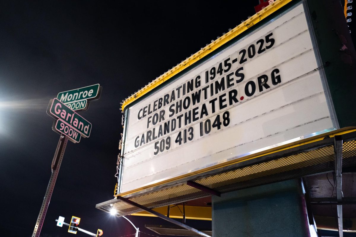 Outside of the Garland Theatre, Friday, Mar. 15, 2025, in Spokane, Wash. | Gana Battumur/The Whitworthian