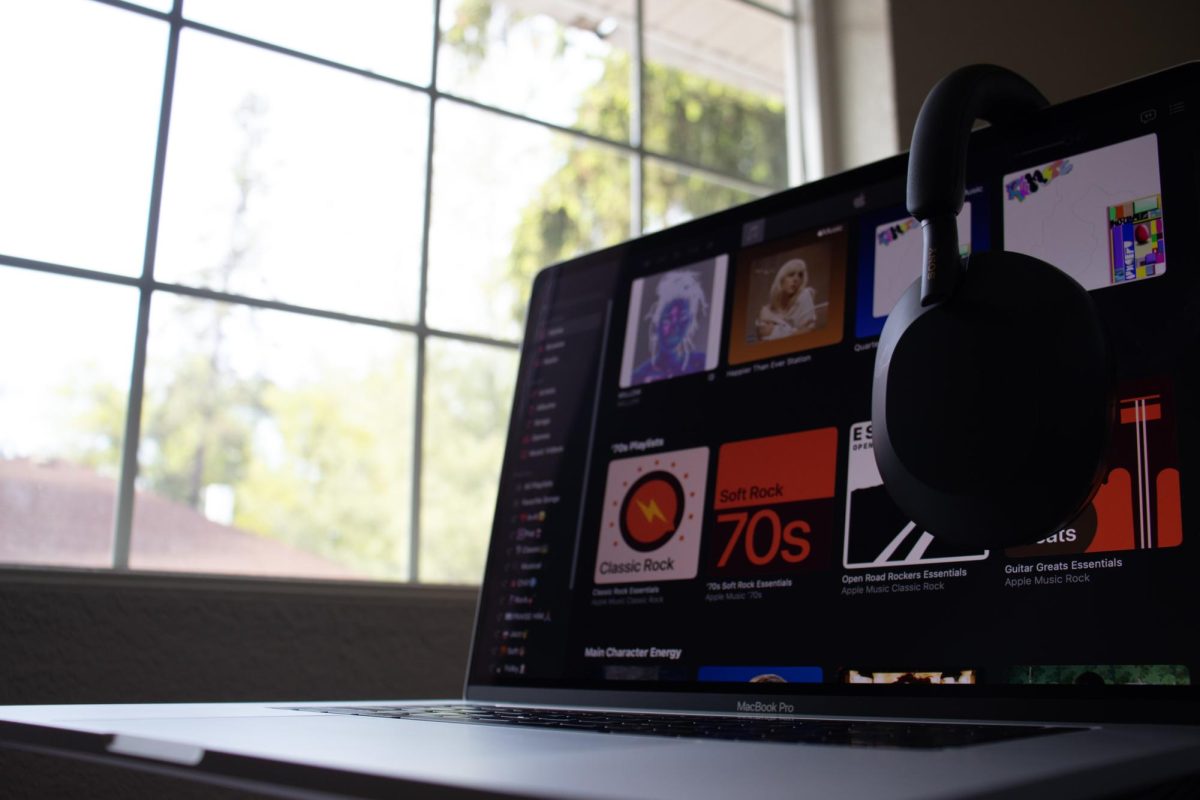 A music program like Spotify is the place to find all your new music interests, Thursday, May 8, 2025, at Whitworth University in Spokane, Wash. | Kiernan Martin/The Whitworthian