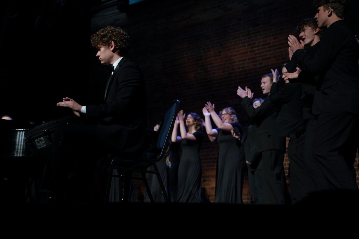 Whitworth Choir performs songs from their time in Taiwan at the Bing Crosby Theatre on Saturday, May 3, 2025, in Spokane, Wash. | The Whitworthian/Madison Stoeckler