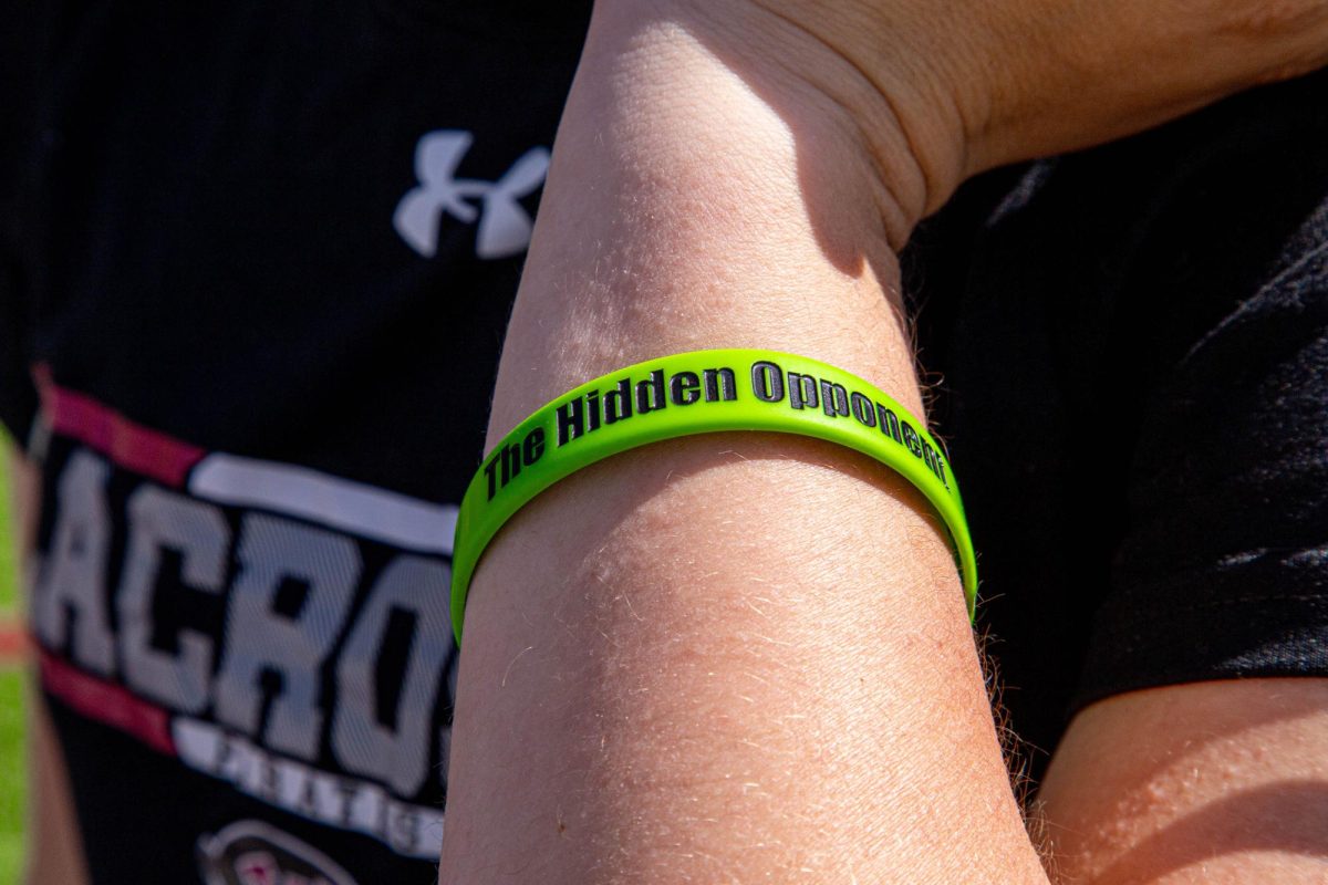 The Hidden Opponent seeks to bring awareness to the mental health of student athletes, Tuesday, April 22, 2025, at the Whitworth Pine Bowl in Spokane, Wash. | Jack Tenold/The Whitworthian