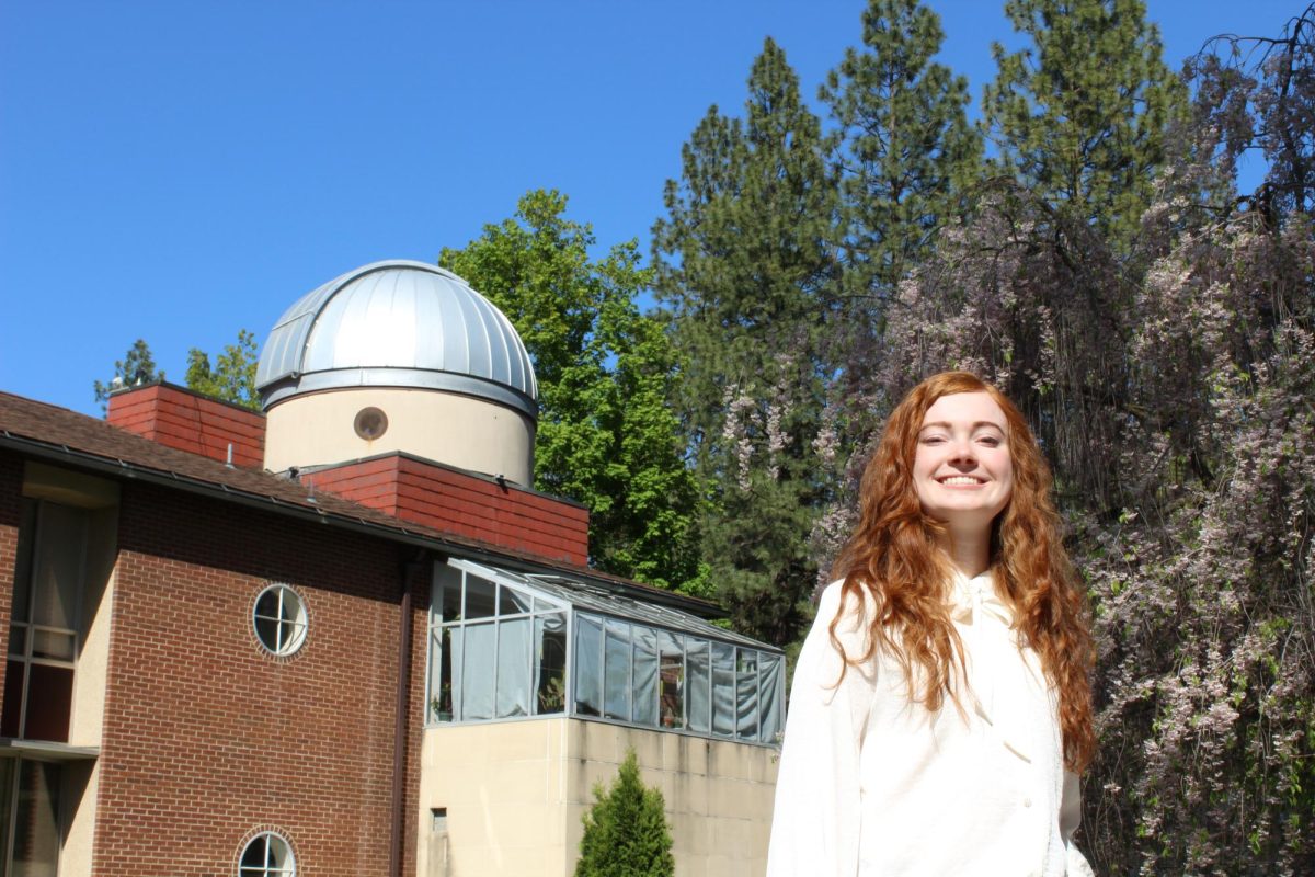 Meg Fairborn will be continuing on to study physics in graduate school, Friday, May 2, 2025, Eric Johnston Science Center at Whitworth University in Spokane, Wash. | Alyssa Hammer/The Whitworthian